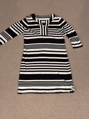 Coolibar UPF 50+ Womens Oceanside Tunic Dress Sun Protective Nautical Coastal XL